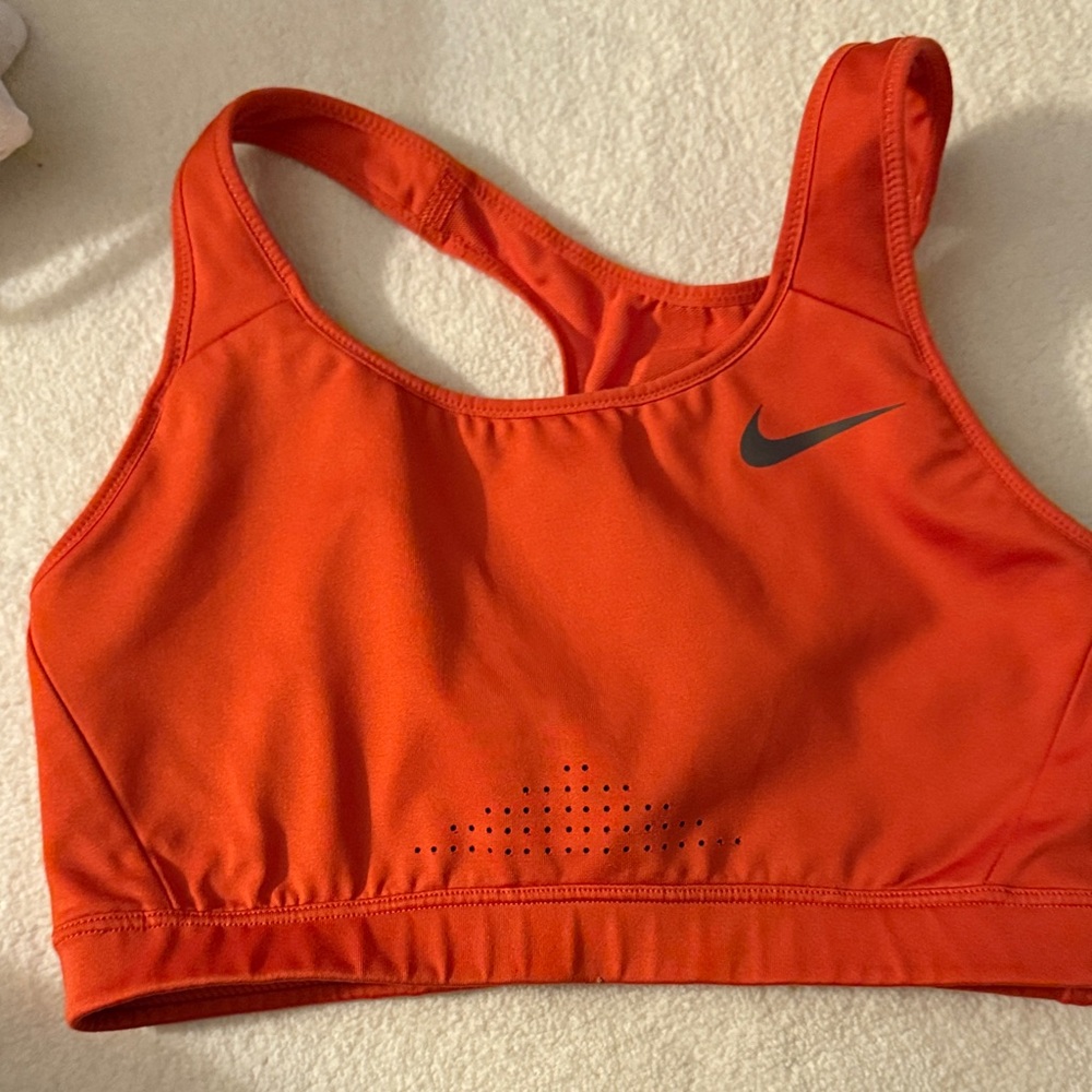 Nike Women's Vibrant Orange Sports Bra